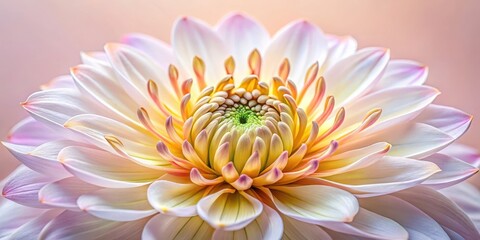 Obraz premium A detailed cutaway view of a flower's inner structure, showcasing petals, sepals