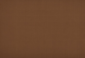 Fototapeta premium Dark brown plain fabrics texture background. Color gradient. Light spot glow. Blank template. Design.