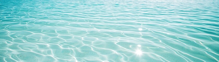 Obraz premium A serene and calm water surface reflecting sunlight, creating a tranquil seascape perfect for relaxation and peace.