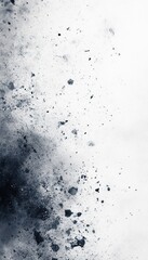 Abstract dark blue splatter on white background.  Grunge texture.