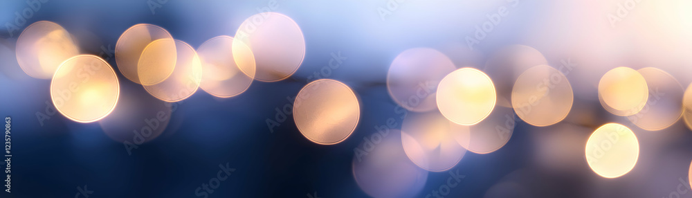 Poster an abstract background featuring blurred lights in various colors, creating a dreamy and vibrant atm