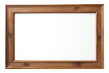 a wooden frame with a white board