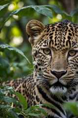 Obraz premium close up of a leopard