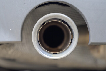 Close-Up of Exhaust Pipe