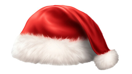 a red and white santa hat