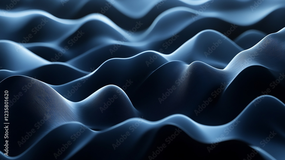 Canvas Prints blue abstract background design blue abstract background in paper cut style