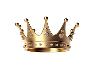 a gold crown with diamonds