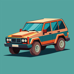 SUV car illustration  vector