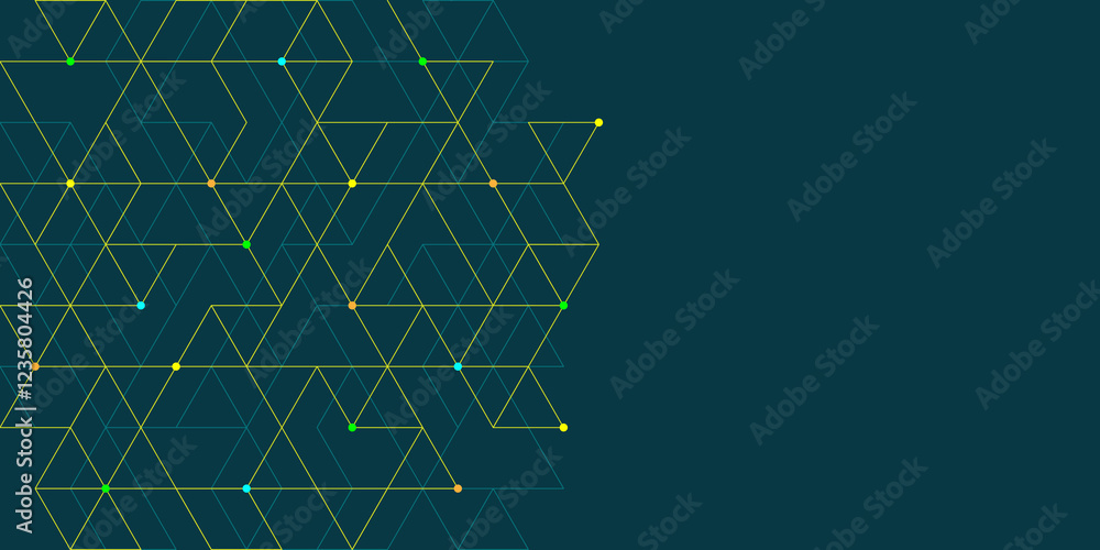 Poster creative idea of modern design with abstract geometric background. minimalistic texture with triangl
