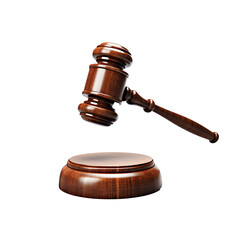 a gavel on a stand
