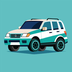 SUV car illustration  vector