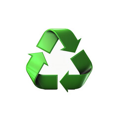 a green recycle symbol