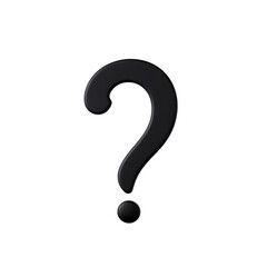 a black question mark on a white background