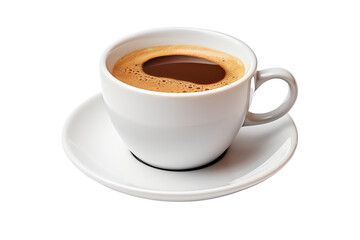 a cup of coffee with a saucer