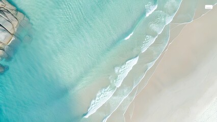 Blue water flows like ocean waves on a summer beach