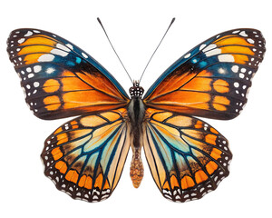3d butterfly isolated on white transparent PNG background
