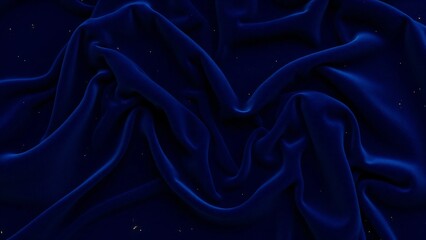 Obraz premium A seamless luxury texture of deep navy blue velvet with realistic soft folds and a gentle sheen