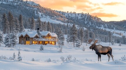 Quaint Swedish Villa in Morning Light