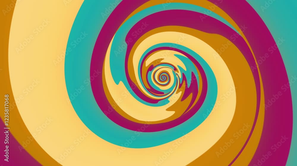 Aufkleber explore dynamic abstract spiral patterns in soothing earthy tones that enhance visual harmony and el