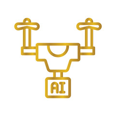 Ai Drone Gradient icon , vector, pixel perfect, illustrator file 
