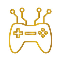 Ai Joystick Gradient icon , vector, pixel perfect, illustrator file 
