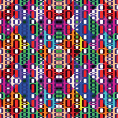 Bright abstract geometric seamless pattern in graffiti style. Quality vector illustration for your design (7).eps