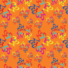 Bright abstract geometric seamless pattern in graffiti style. Quality vector illustration for your design (9).eps