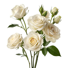Bouquet of white roses