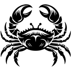 Crab logo silhouette