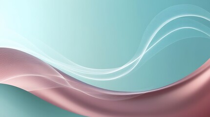Obraz premium A luminous, curvy blue gradient background with soft, feathery transitions