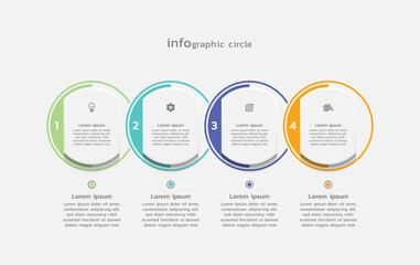Business infographic background colorful design