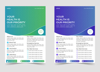 Creative And Modern Medical Flyer Design Layout