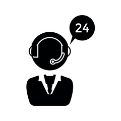 customer support flat icon.