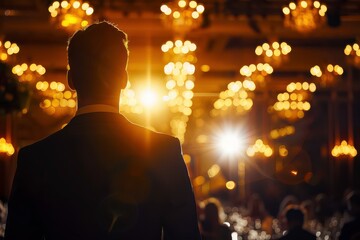 Elegant Executive Gala with Sophisticated Lighting