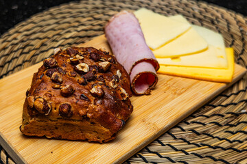 Preparation of ingredients for breakfast