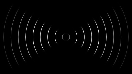 Radio signal icon animation. Wave diffusion animation, Neon Radio Waves Animation, Seamless Loop Searching process in futuristic interface, connection signal concept. - Powered by Adobe