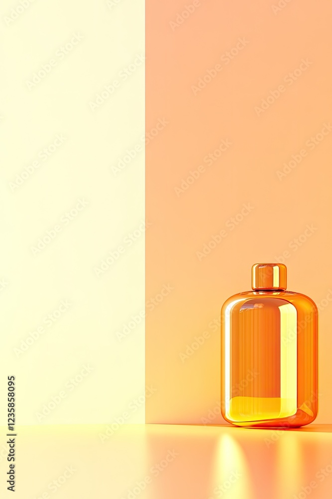 Poster minimalistic and clean image showcasing essence of gold industry with elegant objects and subtle ref
