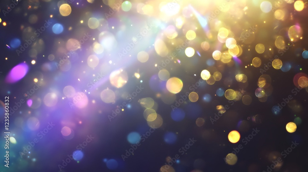 Poster dazzling cosmic glamour shimmering celestial particles in dreamlike luminous galaxy captivating abst