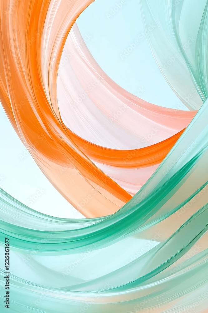 Poster abstract display of swirling colors blending on digital canvas vibrant and dynamic composition with 