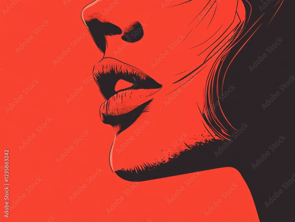 Poster flat color human graphics simplify visual storytelling.