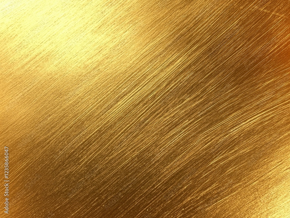 Aufkleber golden brushed metal texture: a luxurious and opulent image showcasing a brushed gold metallic textu