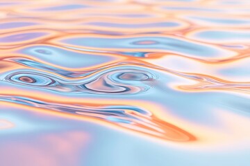 surreal visualization of colorful liquid metal rippling across smooth surface