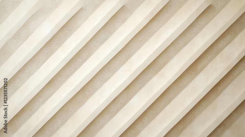 Poster abstract design featuring diagonal lines in soft beige tones, creating a modern and minimalistic bac