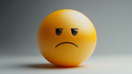 Fototapeta premium 3D rendered angry emoji