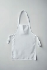 Clean white kitchen apron ready for use
