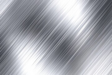 Abstract silver metallic texture with diagonal lines and brushed metal effect.