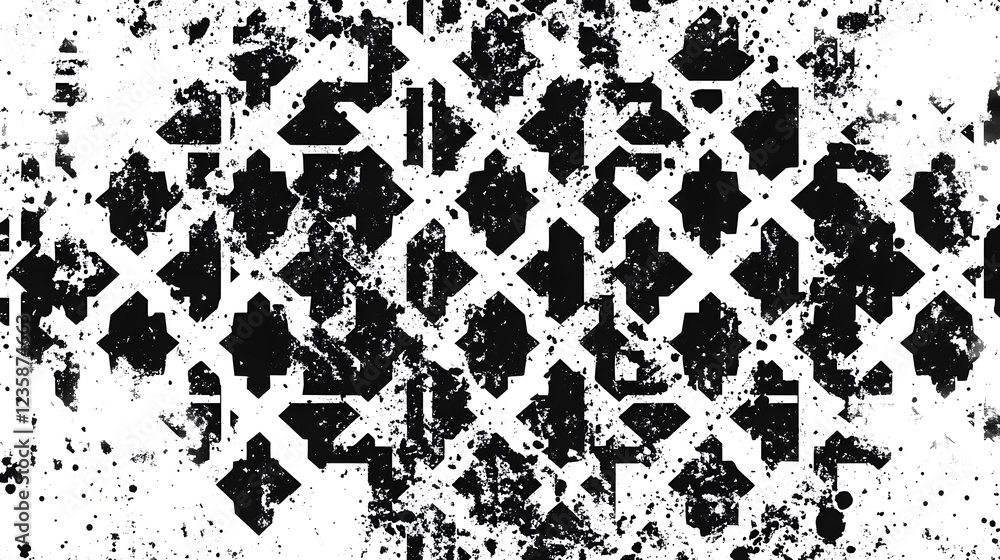 Poster grungy monochrome abstract texture with distressed vintage and industrial design elements