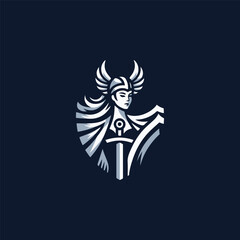 Valkyrie Goddess Logo