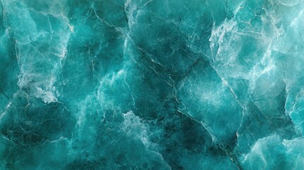 Obraz premium Stunning Turquoise Abstract Background with Marble Effect and Crystal-like Texture, Perfect for Use in Graphic Design, Artwork, and Digital Projects