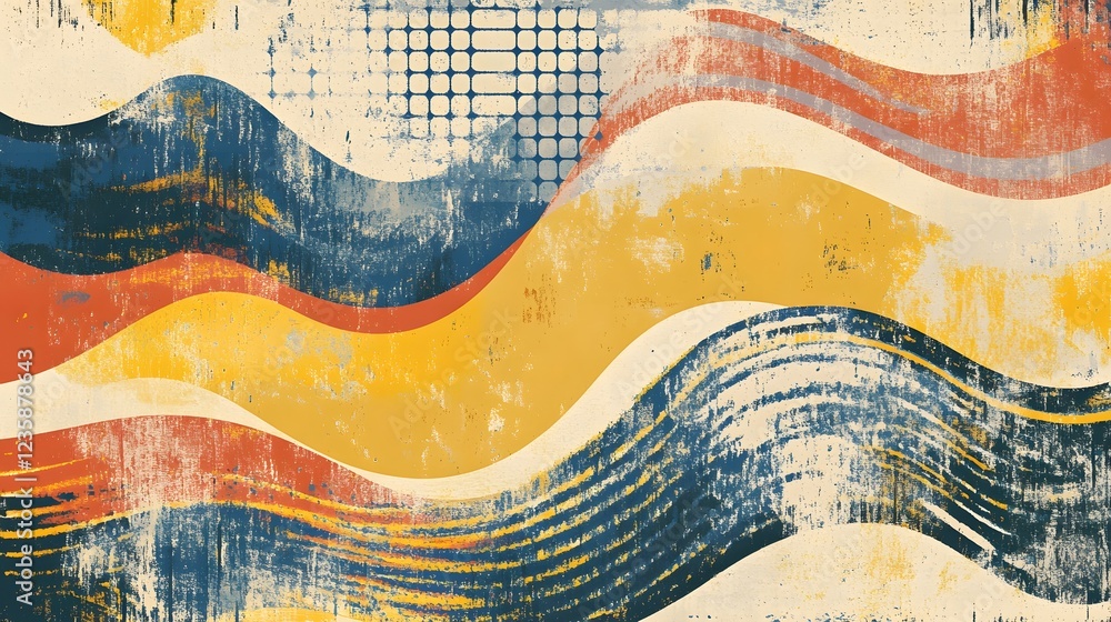Fototapete mesmerizing fluid abstraction vibrant swirling shapes and patterns